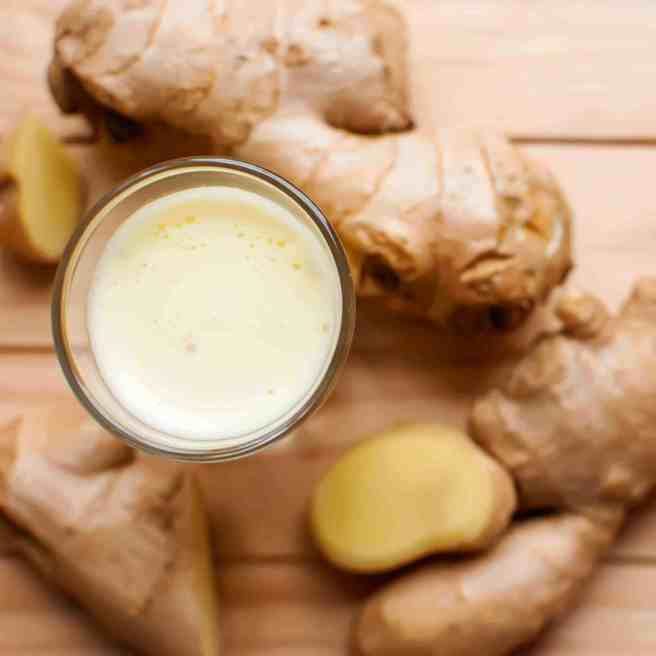 Homemade ginger & lemon juice as a natural immune booster and gut